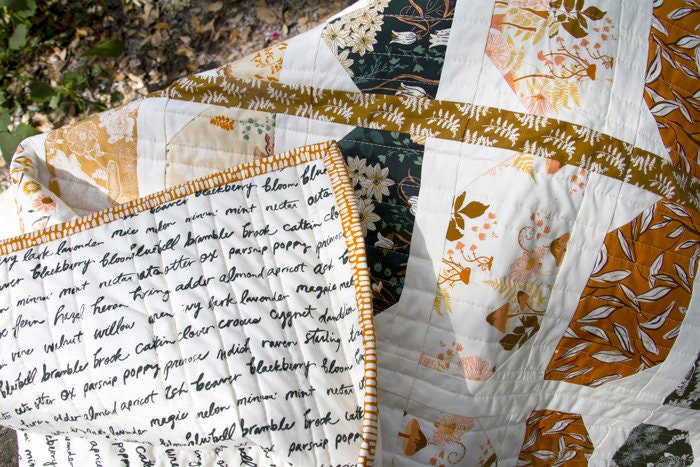 Crocus Raven by Art Gallery Fabrics Wild Forgotten by Bonnie Christine Floral Nature Print Boho Cotton Quilting Fabric by Yard