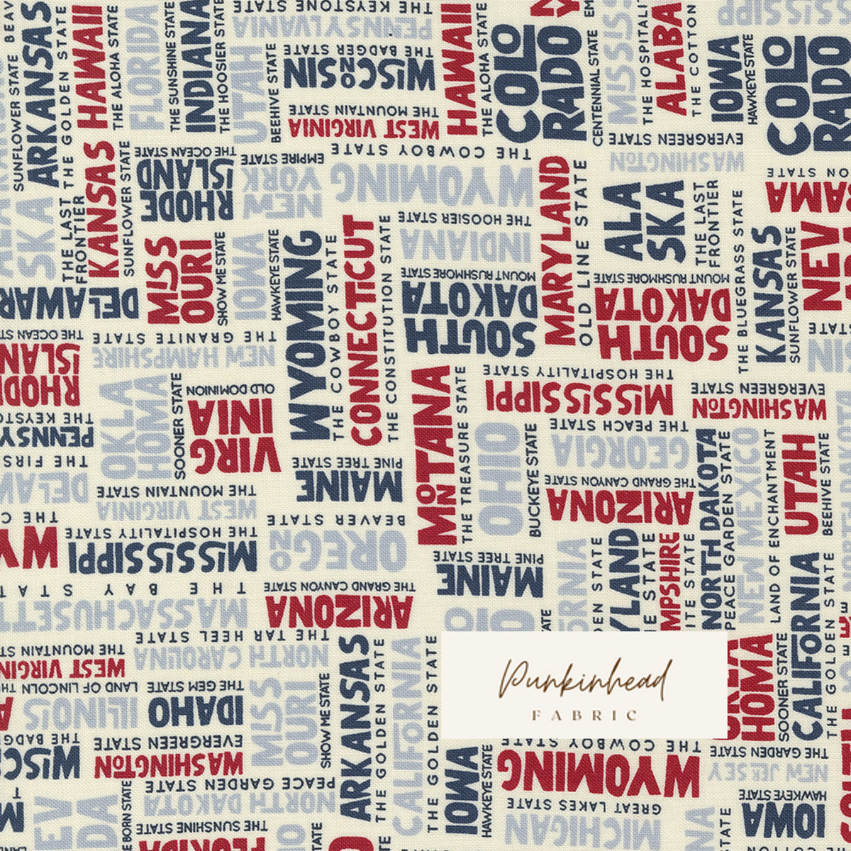 Stateside States Americana by Moda Cotton Quilting Fabric by Sweetwater Americana Flag 4th of July Fourth Quilting Fabric by the yard