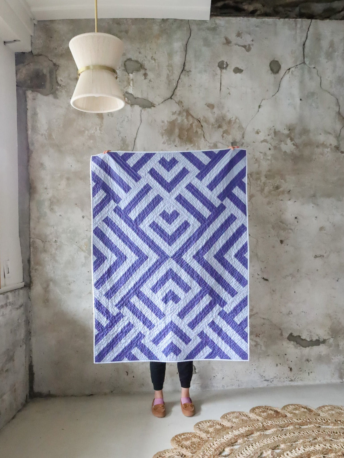 Getaway Quilt Pattern by Lo & Behold Stitchery PAPER Pattern Art Deco MCM Modern Quilt Pattern