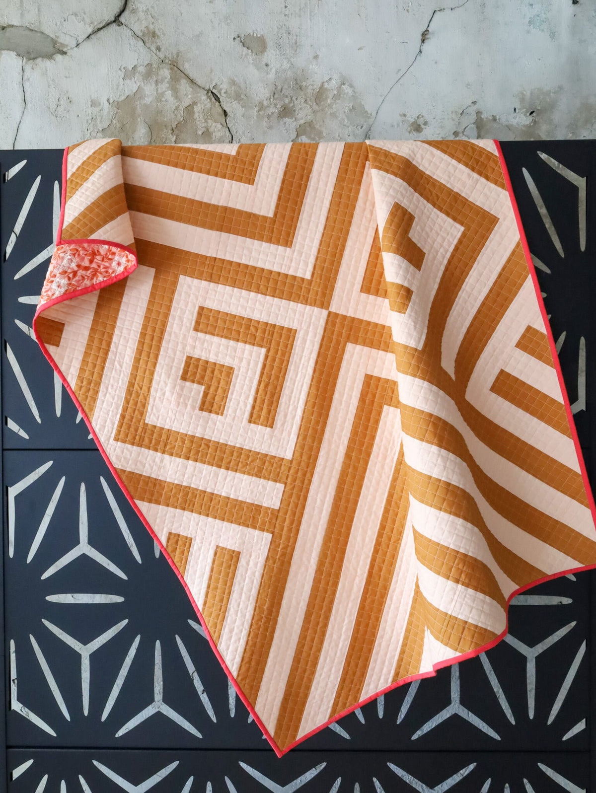 Getaway Quilt Pattern by Lo & Behold Stitchery PAPER Pattern Art Deco MCM Modern Quilt Pattern