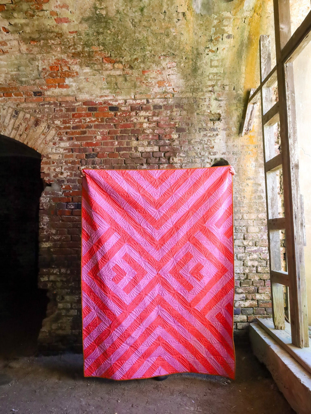 Getaway Quilt Pattern by Lo & Behold Stitchery PAPER Pattern Art Deco MCM Modern Quilt Pattern