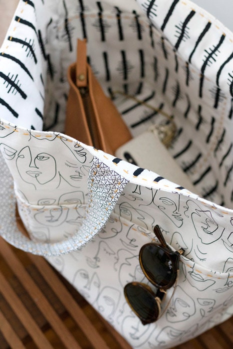Striped Muse Laurel Daring by Art Gallery Fabrics Boho Black & White Cotton Quilting Fabric by the Yard by Sharon Holland