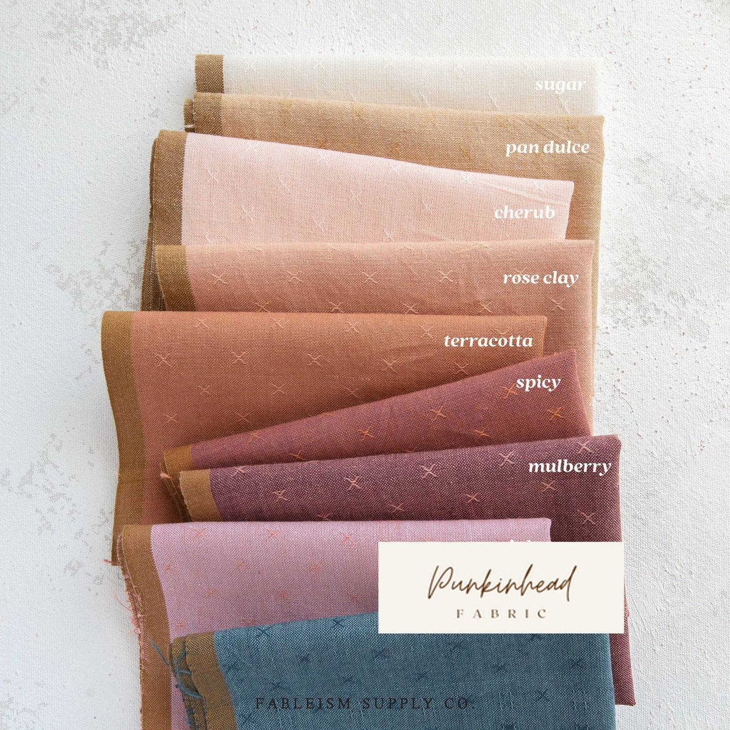 Fableism Sprout Wovens in Cider Orange Brown Copper Bronze Cotton Quilting Fabric by the Yard Linen Woven Natural Fiber