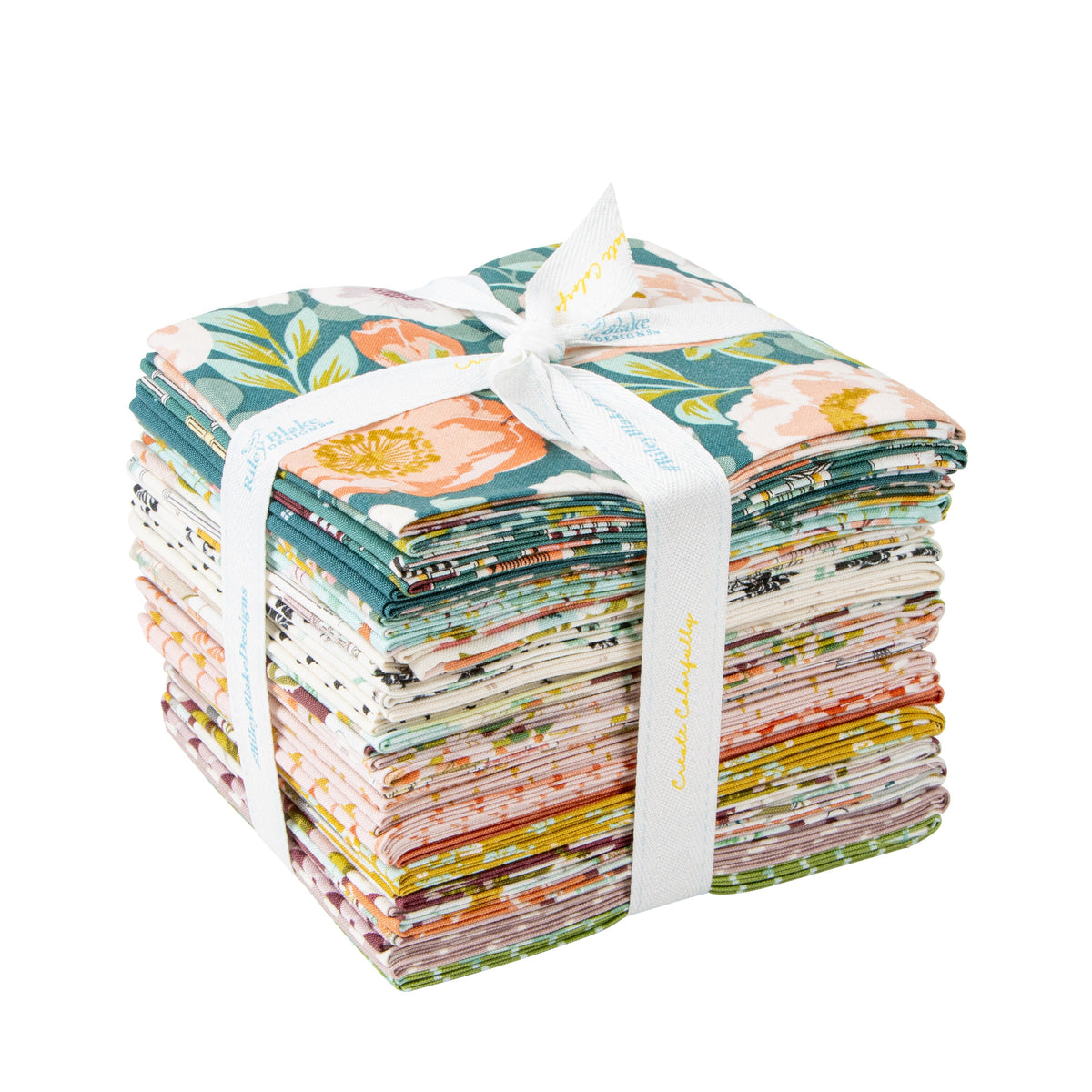 Blossom Lane Fat Quarter Bundle by Riley Blake Floral Spring Summer Boho Cotton Quilting Fabric by the Yard