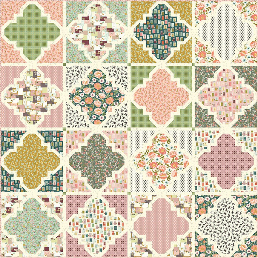Blossom Lane Fat Quarter Bundle by Riley Blake Floral Spring Summer Boho Cotton Quilting Fabric by the Yard