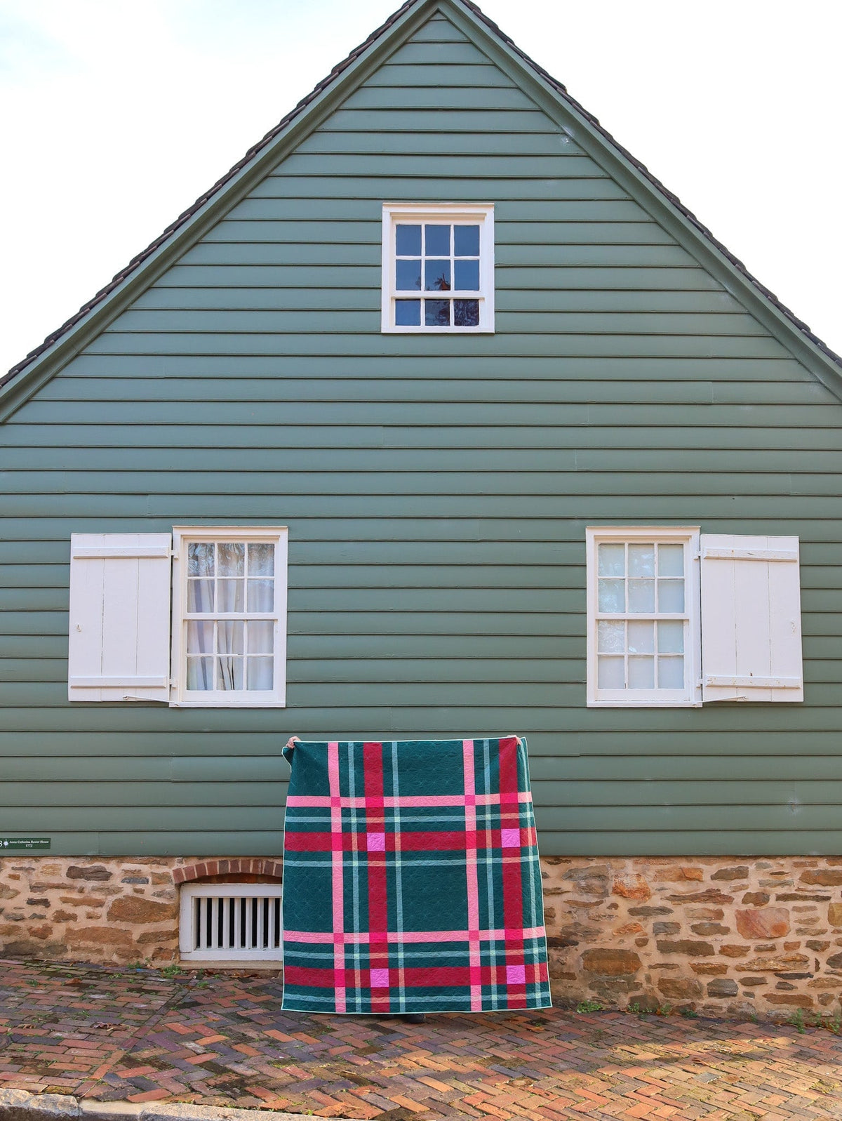 Upscale Plaid Quilt Kit by Lo & Behold Stitchery Paper Pattern Plaid Christmas Quilt Pattern, Modern Quilt Pattern