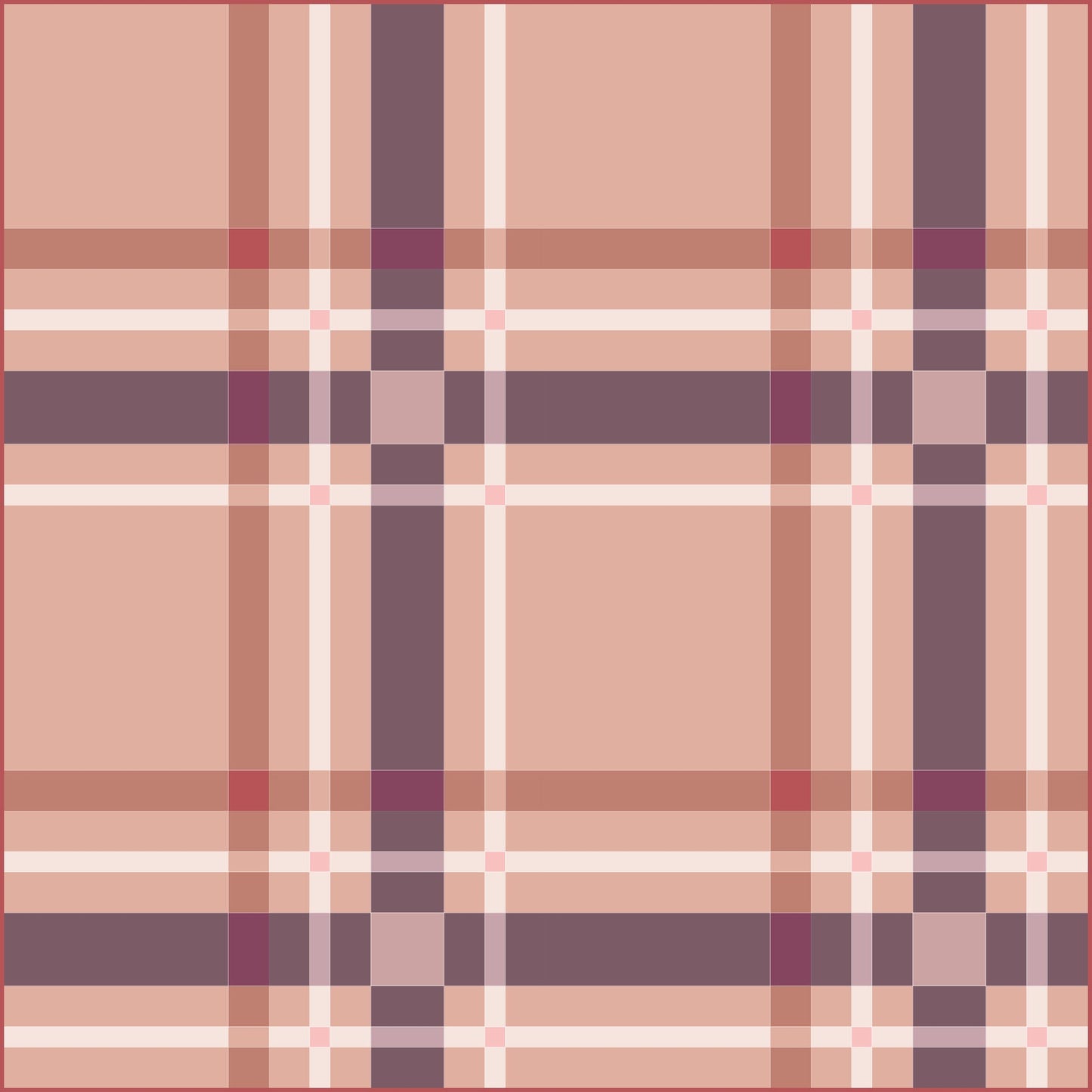 Upscale Plaid Blush Pink Purple Mauve Quilt Kit by Lo & Behold Stitchery Paper Pattern, Modern Quilt Pattern