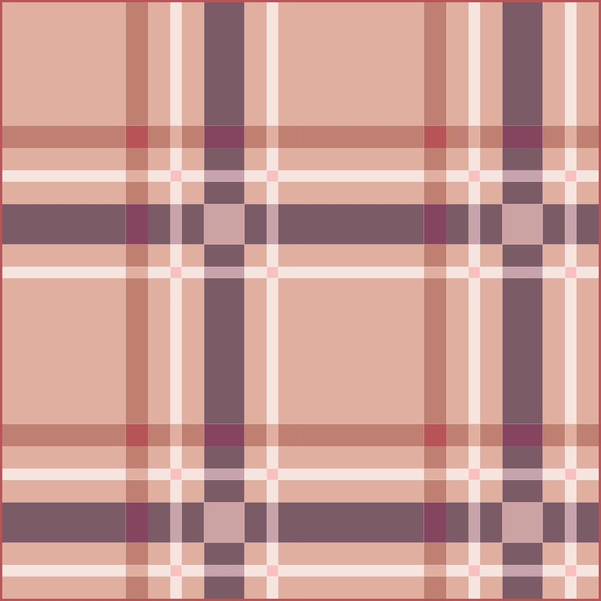 Upscale Plaid Blush Pink Purple Mauve Quilt Kit by Lo & Behold Stitchery Paper Pattern, Modern Quilt Pattern