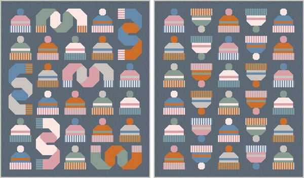 Snow Day Quilt Pattern by Pen + Paper Patterns - PAPER Pattern Christmas Winter Holiday Modern Quilt Pattern