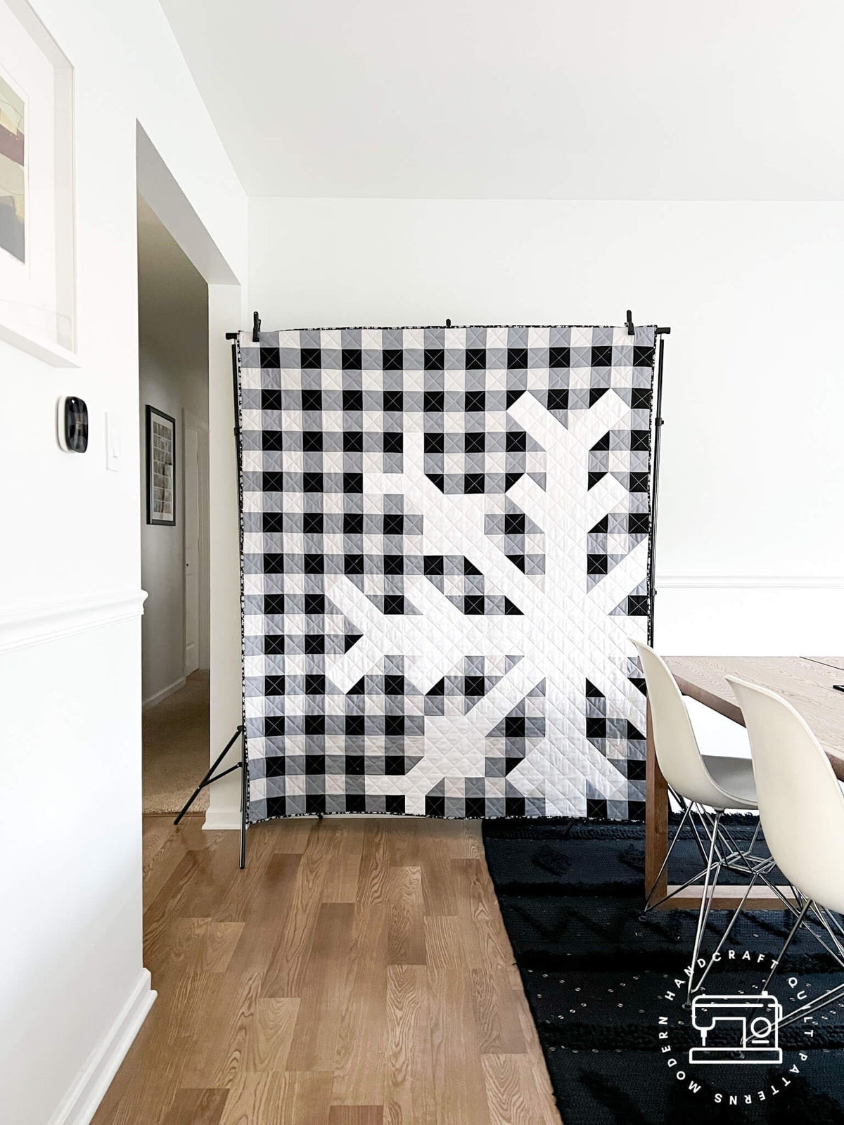 Snowflake Quilt Pattern by Modern Handcraft - PAPER Pattern Christmas Winter Holiday Modern Quilt Pattern