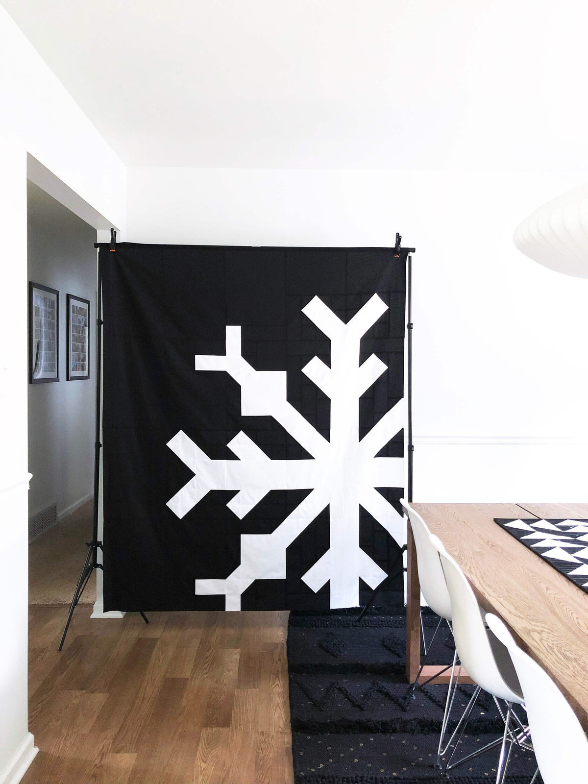 Snowflake Quilt Pattern by Modern Handcraft - PAPER Pattern Christmas Winter Holiday Modern Quilt Pattern