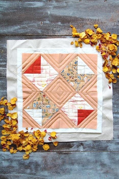 Hearts Fletching from Love Story by Art Gallery Fabrics Heart Valentine Pink Gold Cotton Quilting Fabric by the Yard by Maureen Cracknell