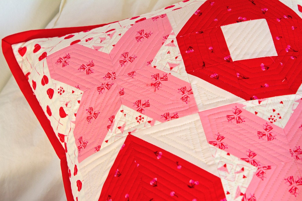 Love Letters from Love Struck by Art Gallery Fabrics Heart Valentine Pink Red Lollipop Cotton Quilting Fabric by the Yard