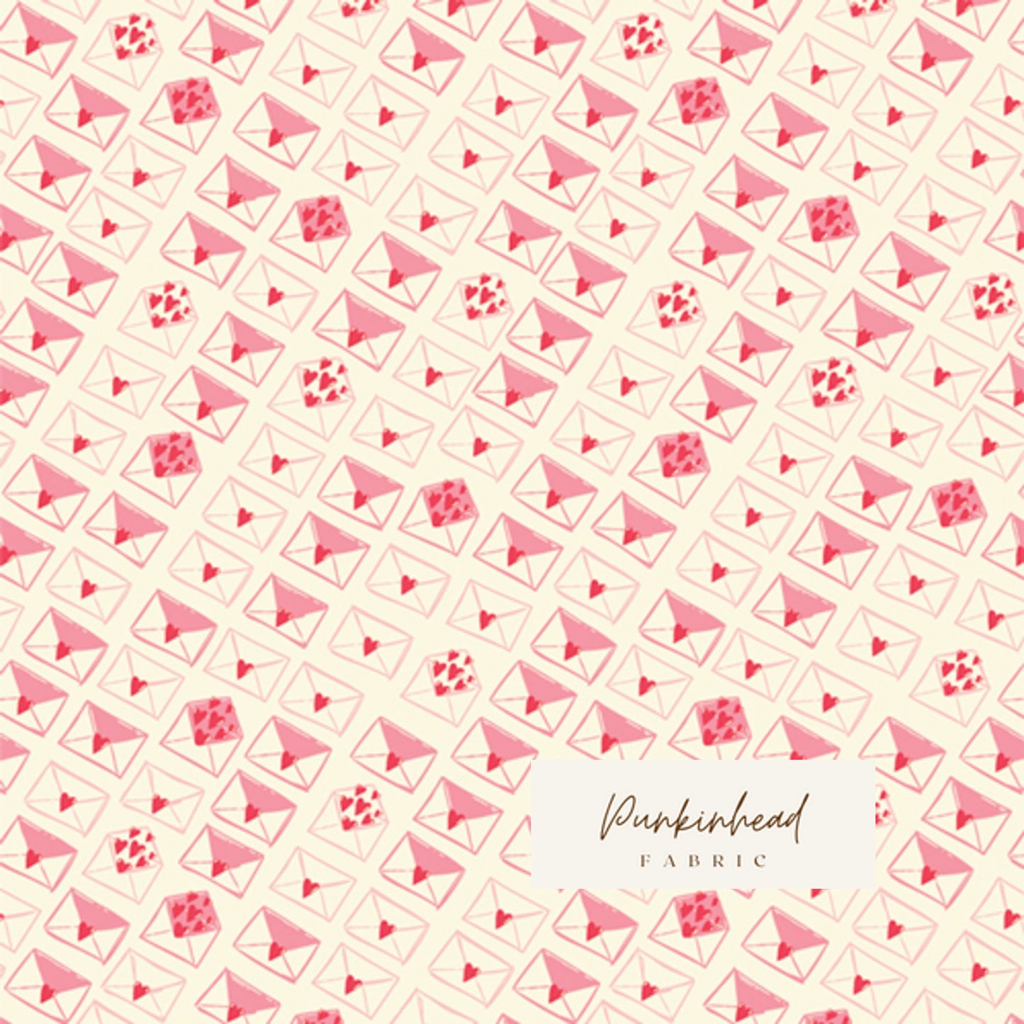 Love Letters from Love Struck by Art Gallery Fabrics Heart Valentine Pink Red Lollipop Cotton Quilting Fabric by the Yard