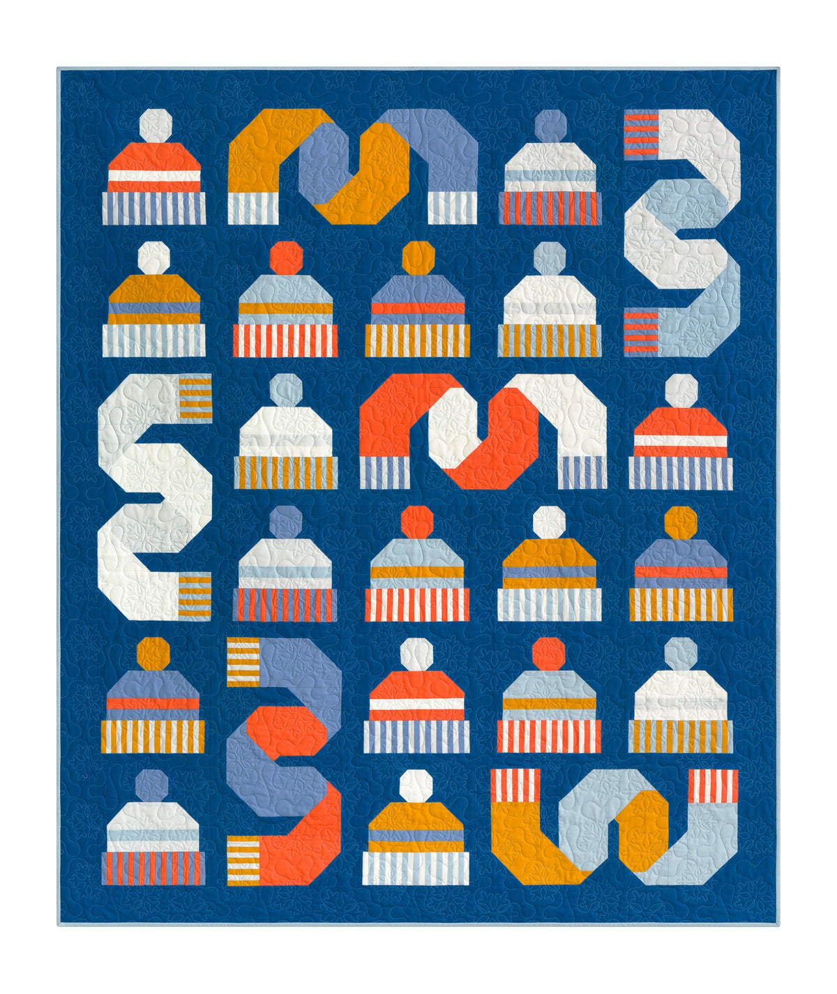 Snow Day Quilt Pattern by Pen + Paper Patterns - PAPER Pattern Christmas Winter Holiday Modern Quilt Pattern