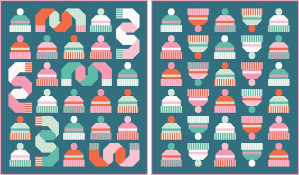 Snow Day Quilt Pattern by Pen + Paper Patterns - PAPER Pattern Christmas Winter Holiday Modern Quilt Pattern