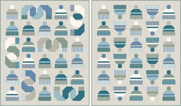Snow Day Quilt Pattern by Pen + Paper Patterns - PAPER Pattern Christmas Winter Holiday Modern Quilt Pattern