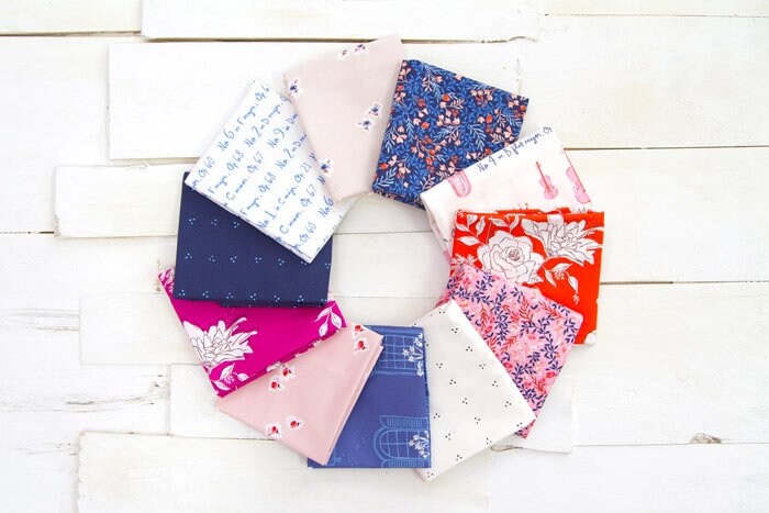 Josephine Poetic from Sonata by Art Gallery Fabrics Pink Small Floral Baby Girl Cotton Quilt Fabric by the Yard by Amy Sinibaldi