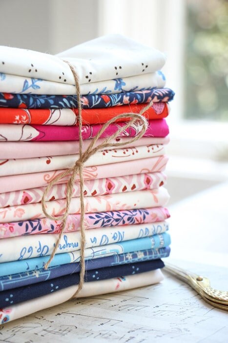 Josephine Poetic from Sonata by Art Gallery Fabrics Pink Small Floral Baby Girl Cotton Quilt Fabric by the Yard by Amy Sinibaldi