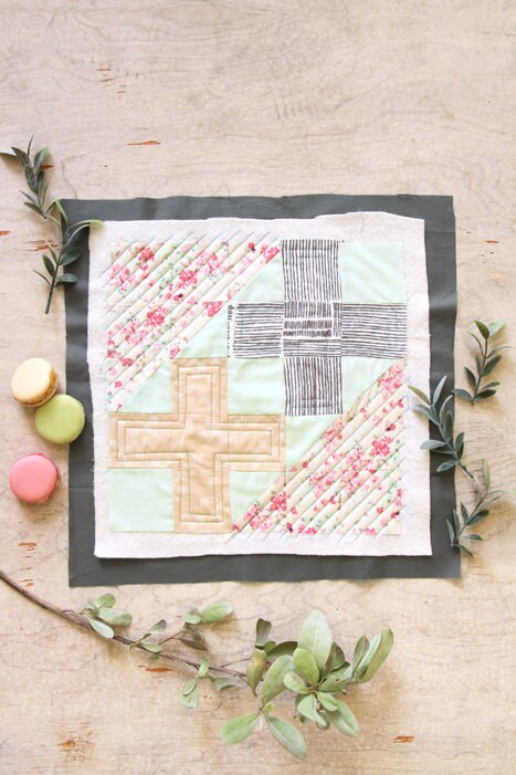 Vintage Florets from Le Vintage Chic by Art Gallery Fabrics Mint Green Aqua Pink Small Floral Baby Girl Cotton Quilt Fabric by the Yard