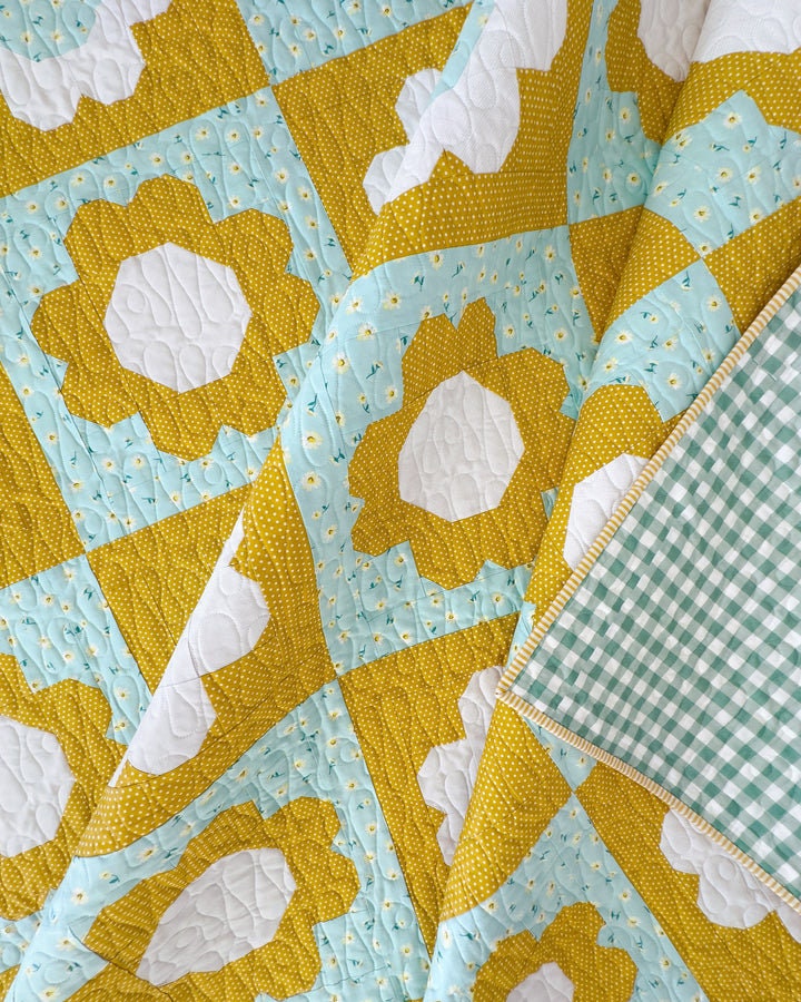 Best Buds Quilt Pattern by Pen + Paper Patterns PAPER Pattern Flower Floral Modern Quilt Pattern