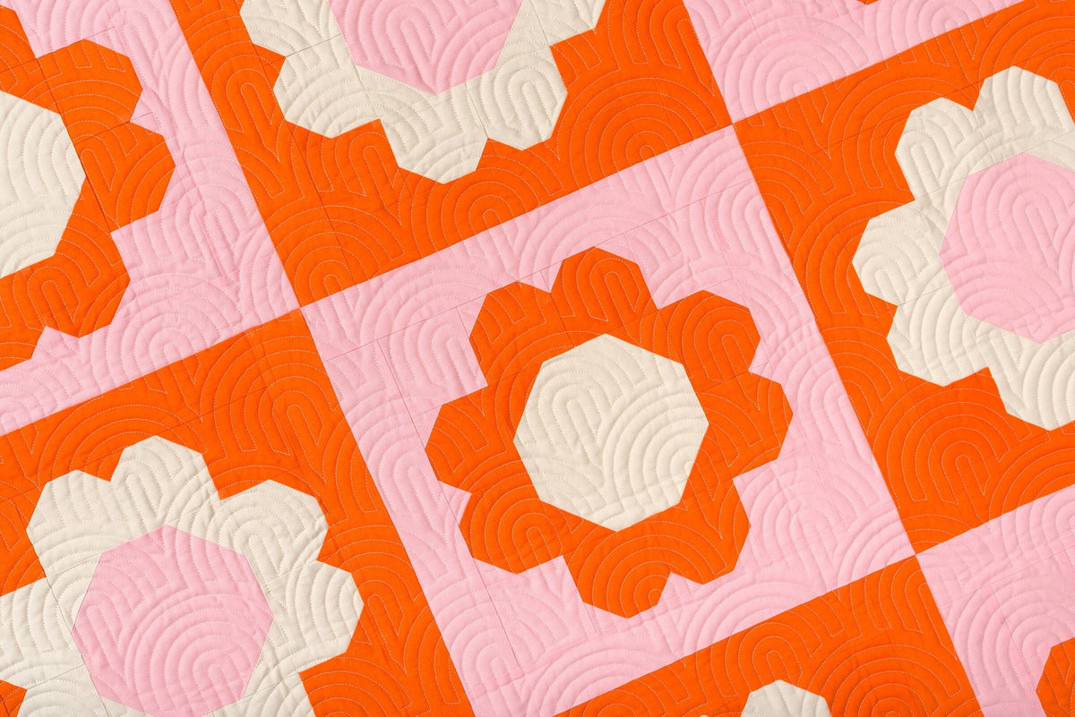 Best Buds Quilt Pattern by Pen + Paper Patterns PAPER Pattern Flower Floral Modern Quilt Pattern