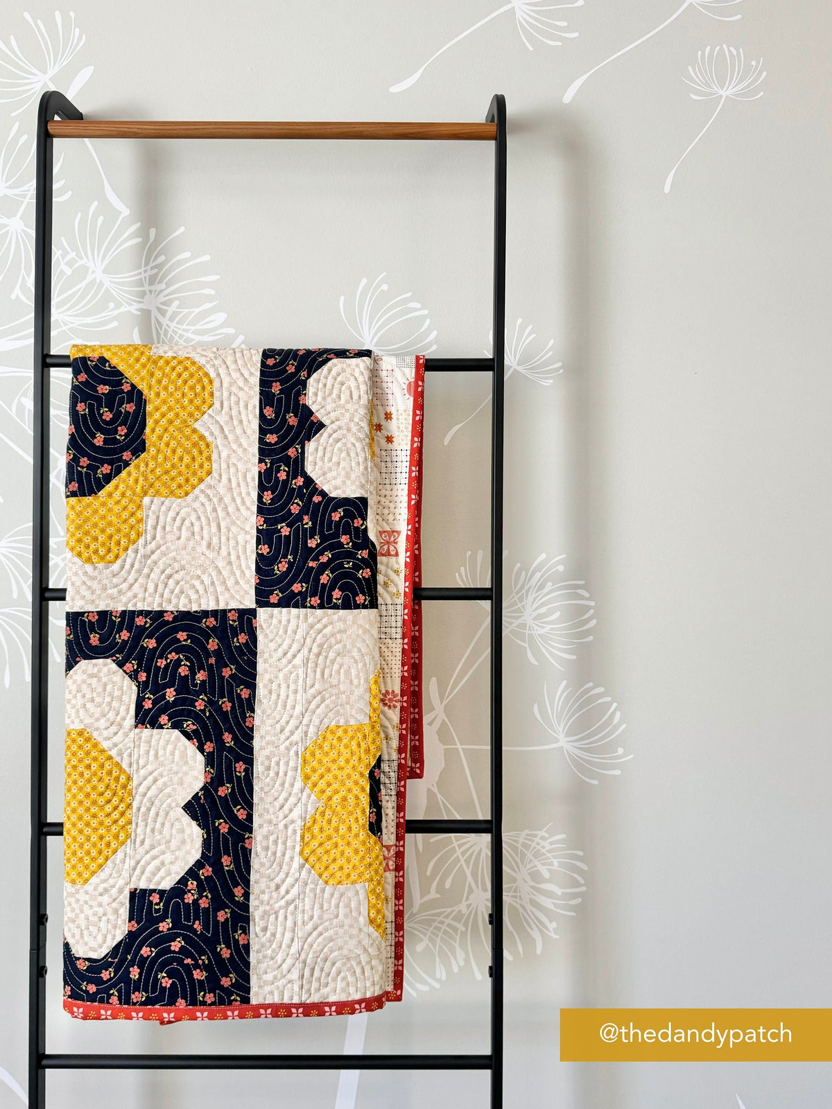 Best Buds Quilt Pattern by Pen + Paper Patterns PAPER Pattern Flower Floral Modern Quilt Pattern