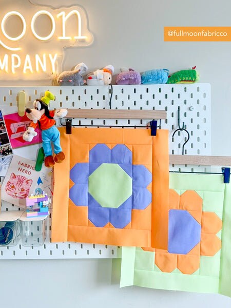 Best Buds Quilt Pattern by Pen + Paper Patterns PAPER Pattern Flower Floral Modern Quilt Pattern
