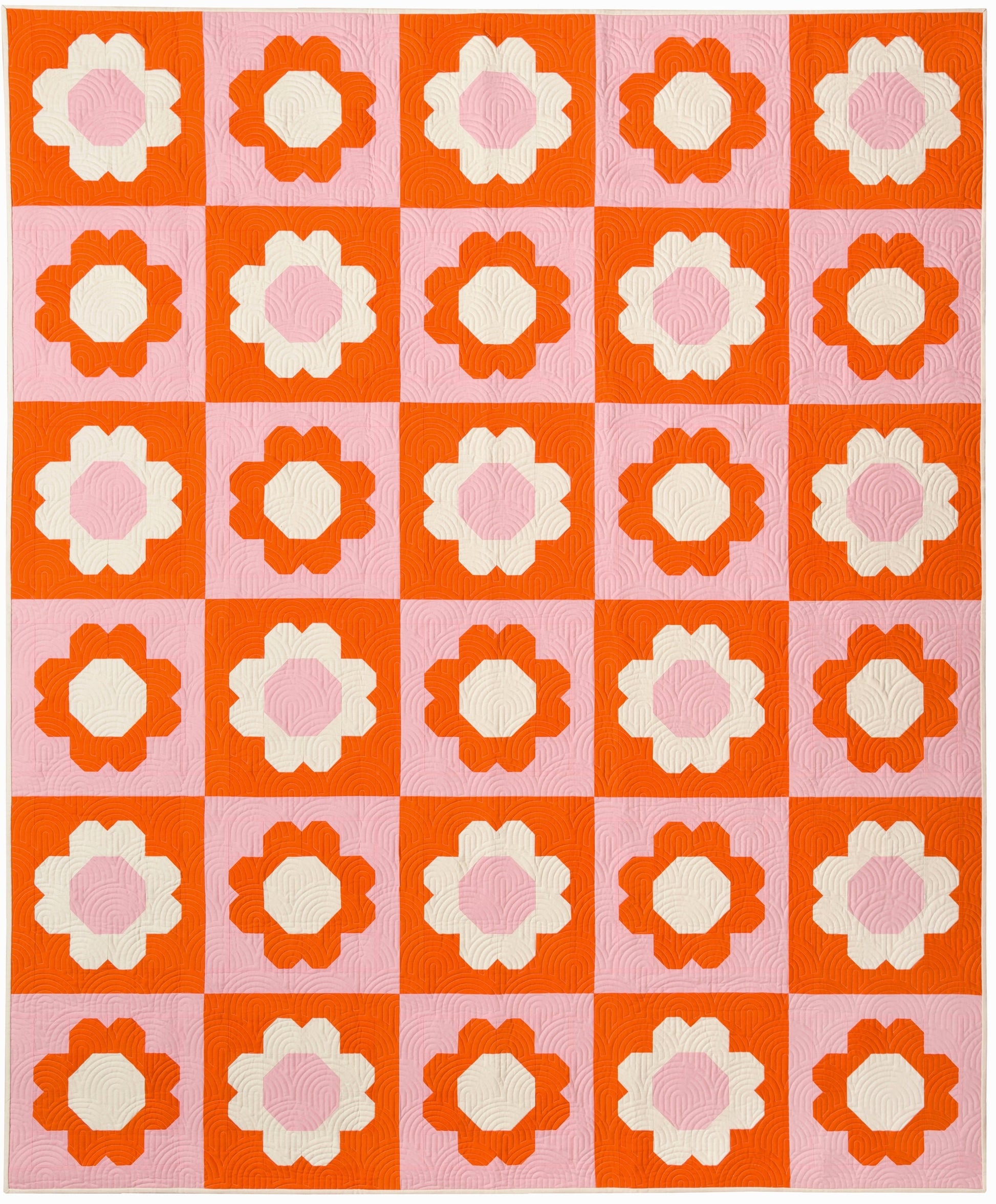 Best Buds Quilt Pattern by Pen + Paper Patterns PAPER Pattern Flower Floral Modern Quilt Pattern