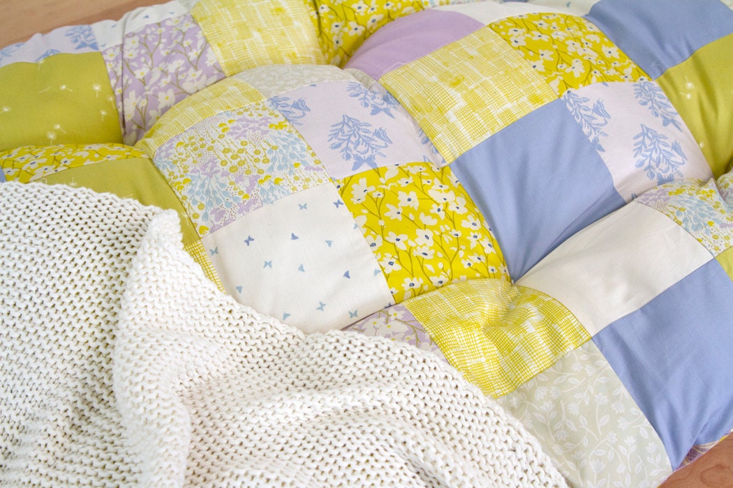 Dogwood Moonlight from Fresh Linens by Art Gallery Fabrics Blue Purple Lavender White Small Floral Girl Cotton Quilt Fabric by the Yard
