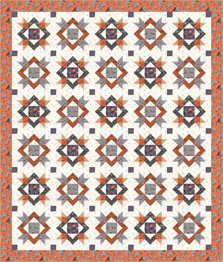 Sophisticated Halloween Fat Quarter Bundle by My Mind's Eye for Riley Blake Fall Halloween Cotton Quilting Fabric by the Yard