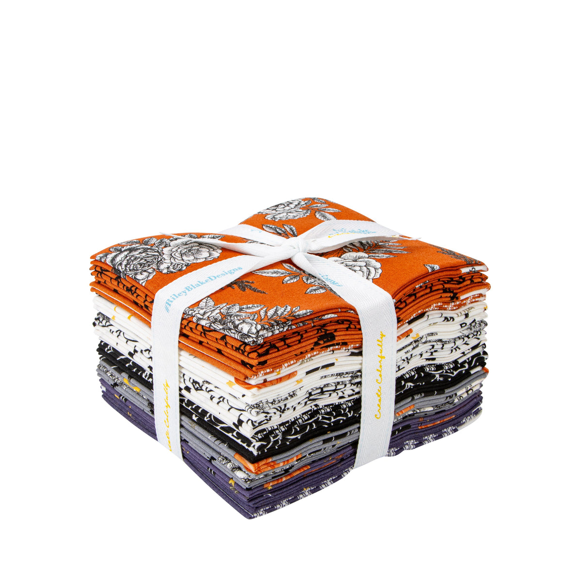 Sophisticated Halloween Fat Quarter Bundle by My Mind's Eye for Riley Blake Fall Halloween Cotton Quilting Fabric by the Yard