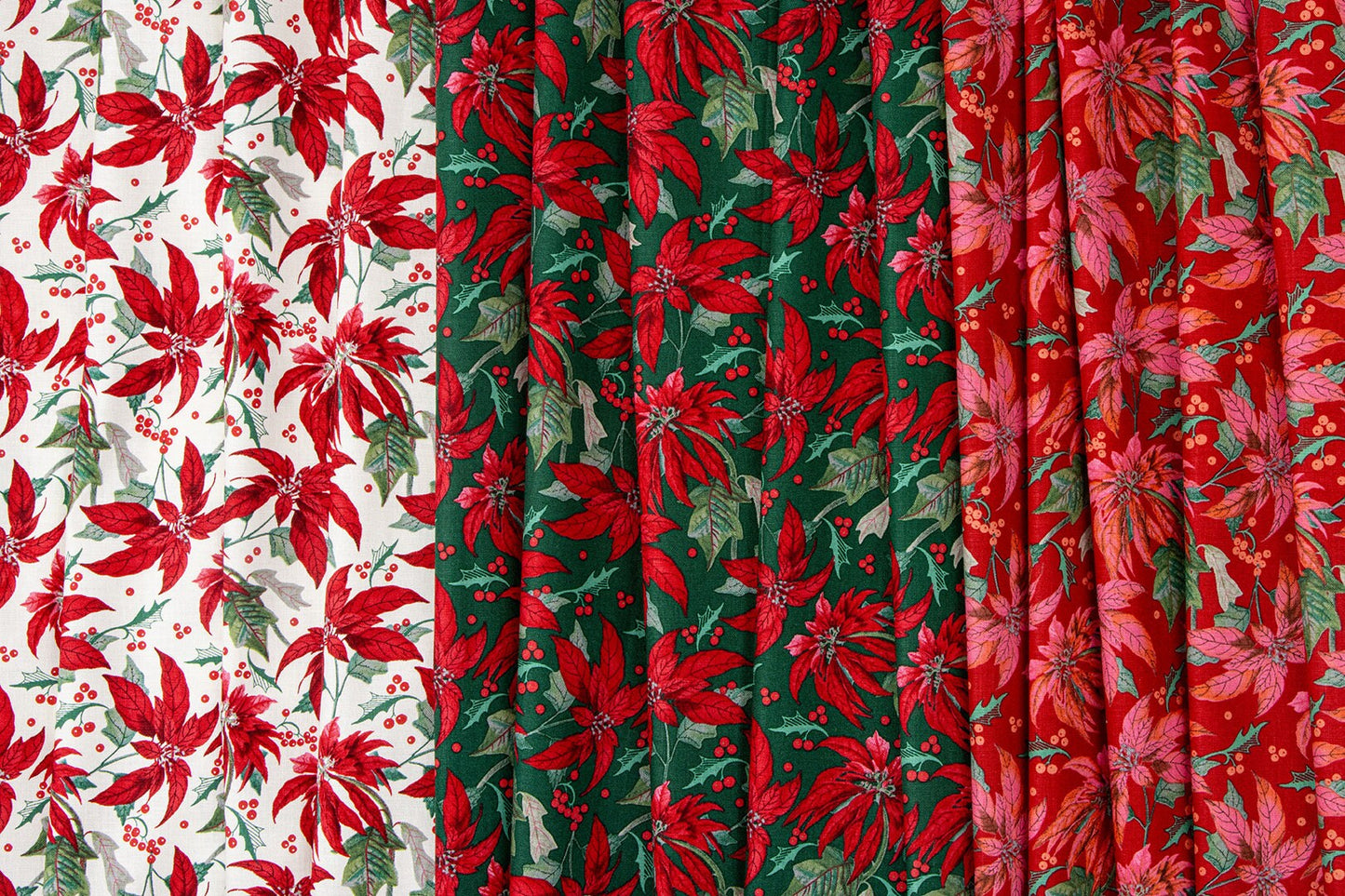 Merry Little Christmas Pine Green Starbursts by My Mind's Eye for Riley Blake Holiday Cotton Quilting Fabric by the Yard