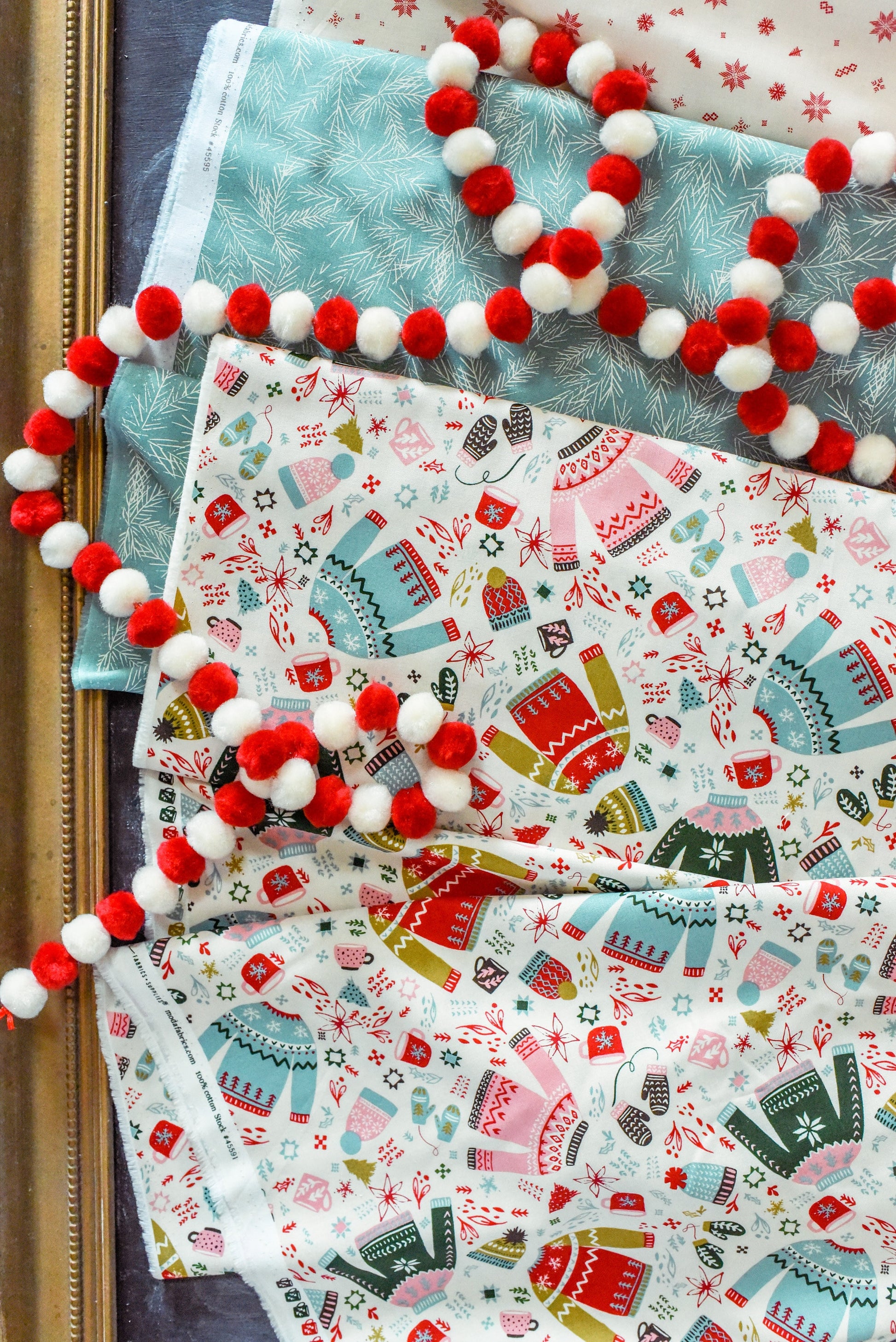Cozy Wonderland Hounds Tooth Check Burgundy Red White Fancy That Design House Moda Retro Vintage Holiday Cotton Quilting Fabric by yard