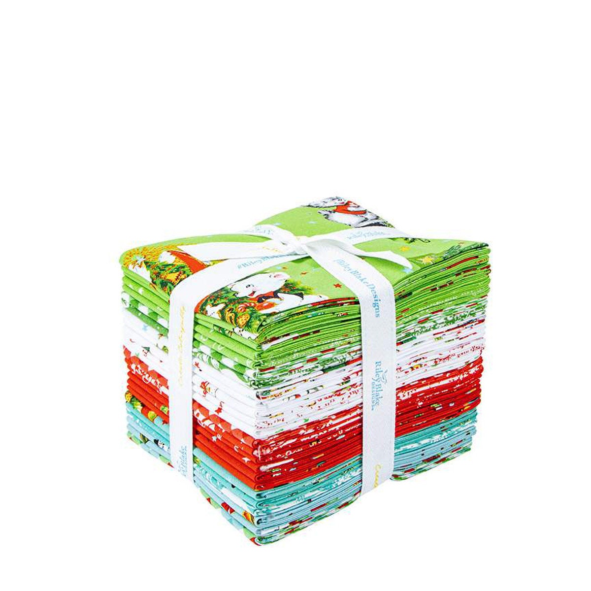 Jingle Bells Christmas Fat Quarter Bundle by Lindsay Wilkes for Riley Blake Vintage Retro Holiday Cotton Quilting Fabric by the Yard