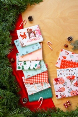 Christmas in the Cabin Checkered Charm Red Plaid by Art Gallery Fabrics Holiday Cotton Quilting Fabric by the Yard