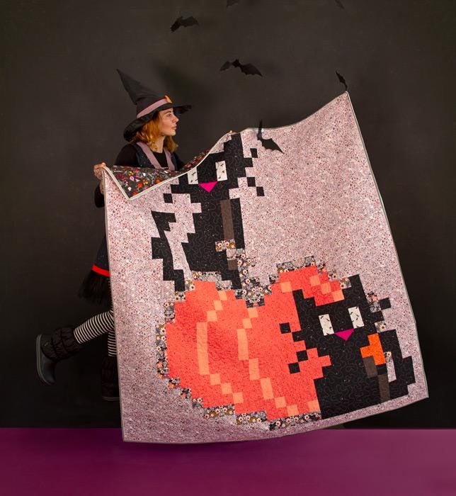 Deliciously Haunted from Eerie by Art Gallery Fabrics Fall Halloween Fall Cotton Quilting Fabric by the Yard