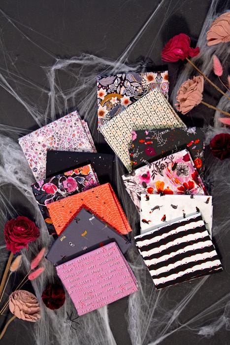Deliciously Haunted from Eerie by Art Gallery Fabrics Fall Halloween Fall Cotton Quilting Fabric by the Yard