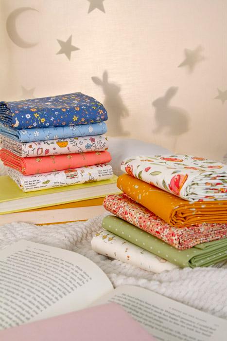 Tales Unfolded from Bedtime Stories by Elizabeth Chappell Quilter's Candy Art Gallery Fabrics Vintage Floral Cotton Quilting Fabric Yard