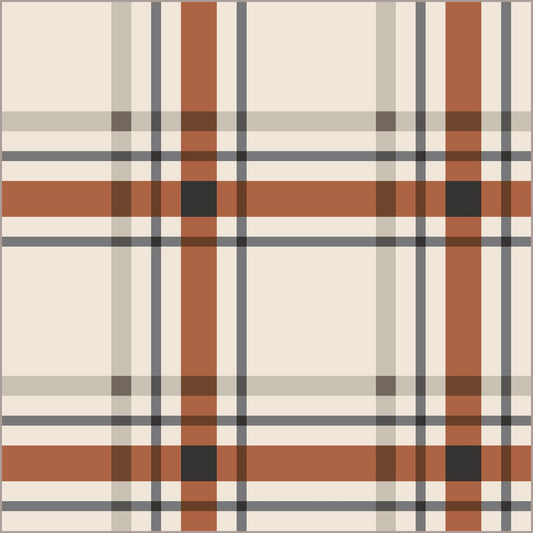 Upscale Plaid Fall Halloween Black Gray Orange Quilt Kit by Lo & Behold Stitchery Paper Pattern, Modern Quilt Pattern