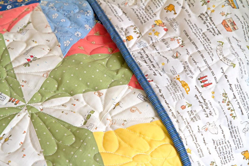 Tales Unfolded from Bedtime Stories by Elizabeth Chappell Quilter's Candy Art Gallery Fabrics Vintage Floral Cotton Quilting Fabric Yard