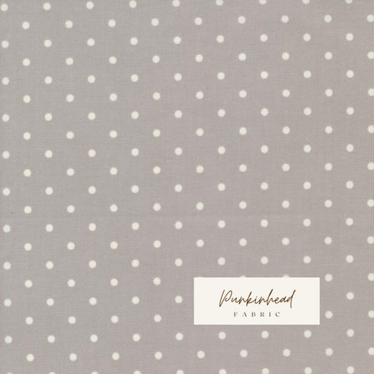 My Summer House Dots Stone Gray Cream White by Bunny Hill Designs Patriotic July 4th for Moda Cotton Quilting Fabric yard