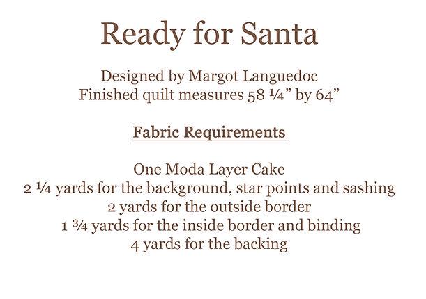 Ready for Santa Christmas Stocking Quilt Pattern by The Pattern Basket - PAPER Pattern