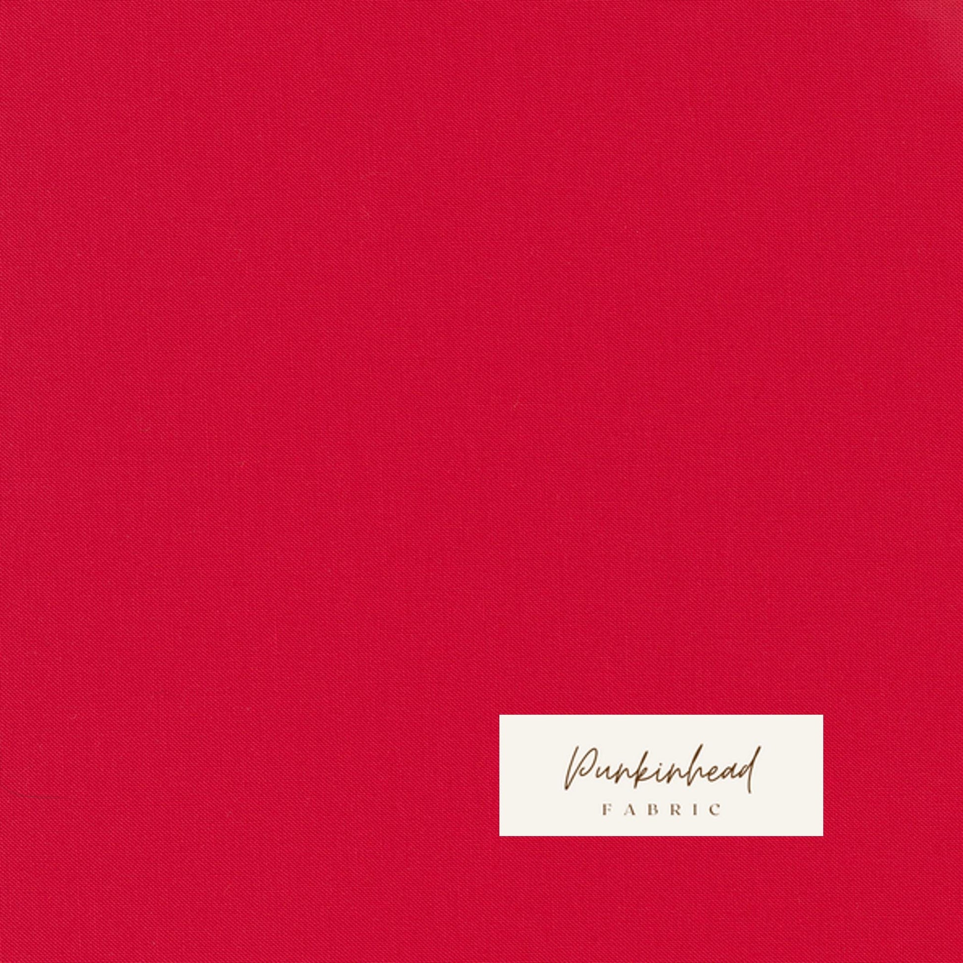 Moda Bella Solids Betty's Red 9900 123 Cotton Quilt Fabric by the Yard Solid Red Ruby Fabric