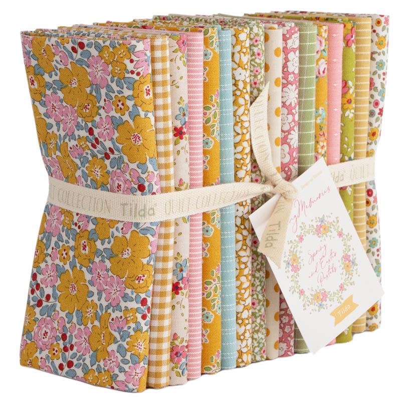 Tilda Fabric Creating Memories Spring Fat Quarter Bundle Quilting Fabric by the Yard 16 Fabrics