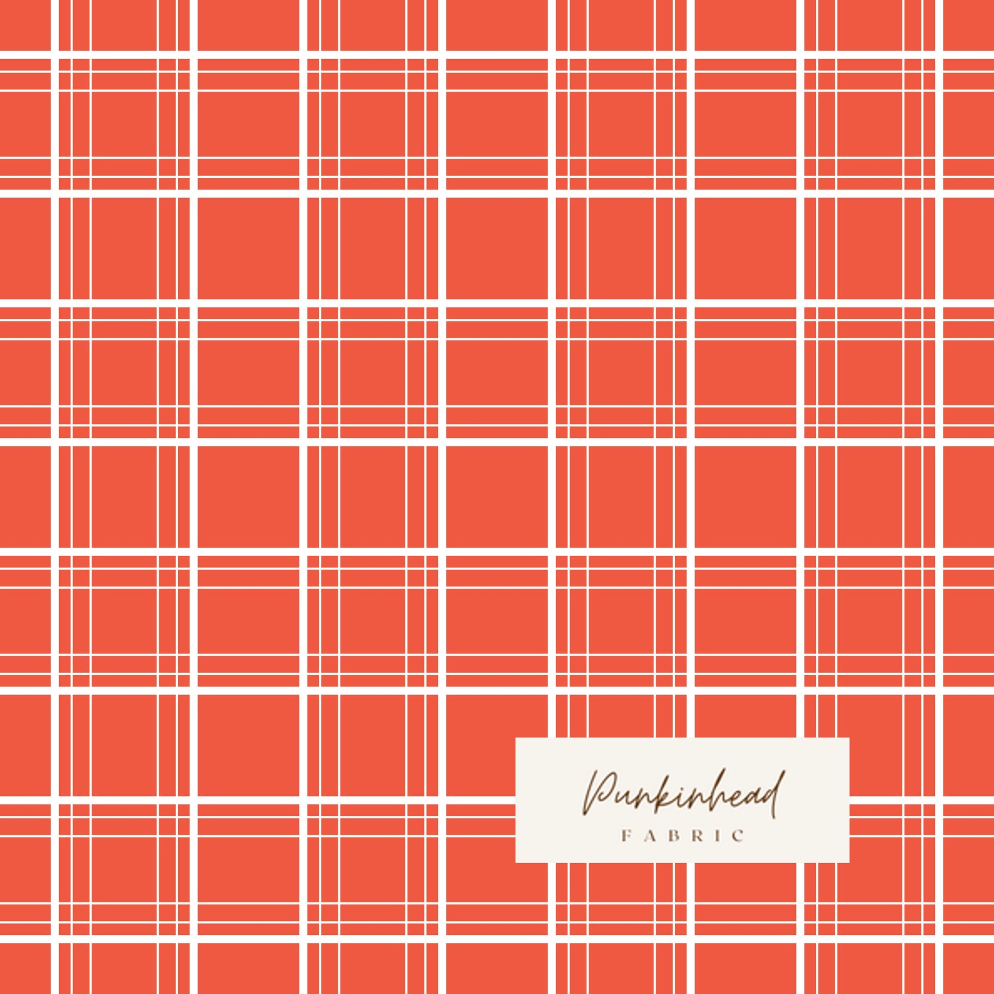 Ski Hill Ski Tracks Red White Plaid by Riley Blake Vintage Christmas Cotton Quilting Fabric by the Yard