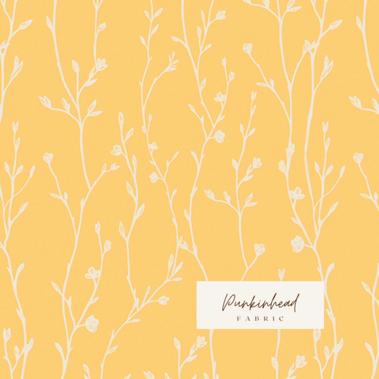 Growing Buds Sunshine from Spring Equinox by Art Gallery Fabrics Yellow White Gold Floral Cotton Quilt Fabric by the Yard by Katie O'Shea