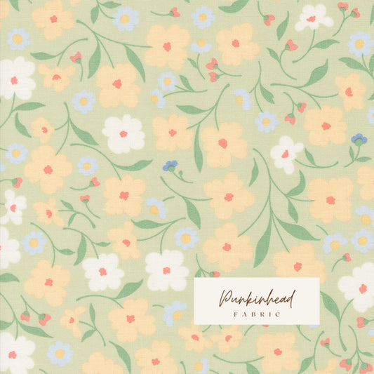 Cottage Charm Pear Green Wallpaper Florals 31750 23 Heather Briggs My Sew Quilty Life Moda Summer Spring Cotton Quilting Fabric