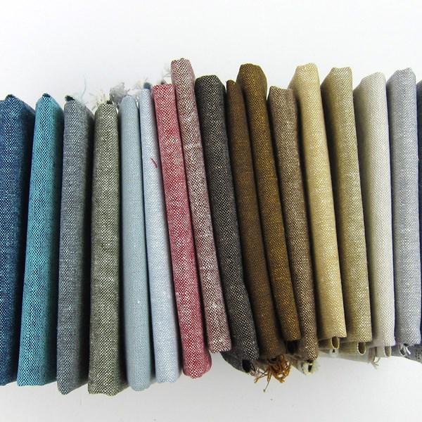 Essex Linen Yarn Dyed Oyster Cream Natural Brown Khaki by Robert Kaufman Solid Cotton Quilt Fabric by the Yard