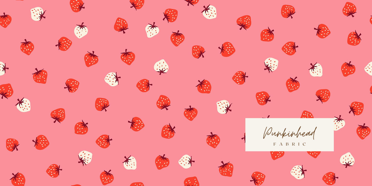 Ruby Star Society Strawberry Sorbet Pink Red by Kimberly Knight for Moda Retro Floral Summer Spring Cotton Quilting Fabric